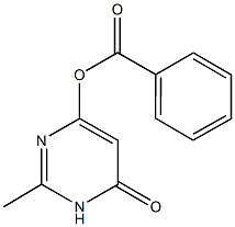 2-methyl-6-oxo-1,6-dihydro-4-pyrimidinyl benzoate Structure