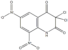 3,3-dichloro-6,8-bisnitro-2,4(1H,3H)-quinolinedione 구조식 이미지