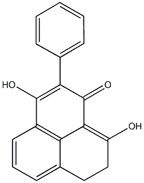 3,9-dihydroxy-2-phenyl-7,8-dihydro-1H-phenalen-1-one 구조식 이미지