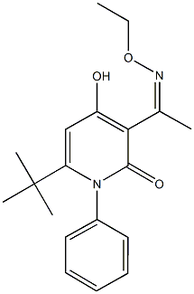 6-tert-butyl-3-(N-ethoxyethanimidoyl)-4-hydroxy-1-phenyl-2(1H)-pyridinone Structure