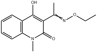 3-(N-ethoxyethanimidoyl)-4-hydroxy-1-methyl-2(1H)-quinolinone 구조식 이미지