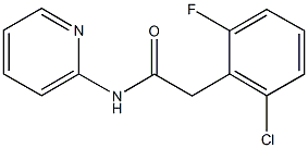 2-(2-chloro-6-fluorophenyl)-N-(2-pyridinyl)acetamide Structure
