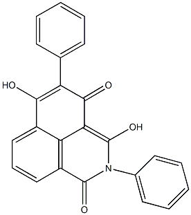 3,6-dihydroxy-2,5-diphenyl-1H-benzo[de]isoquinoline-1,4(2H)-dione 구조식 이미지