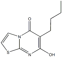 6-butyl-7-hydroxy-5H-[1,3]thiazolo[3,2-a]pyrimidin-5-one Structure