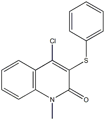 4-chloro-1-methyl-3-(phenylsulfanyl)-2(1H)-quinolinone Structure