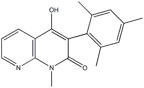4-hydroxy-3-mesityl-1-methyl[1,8]naphthyridin-2(1H)-one Structure