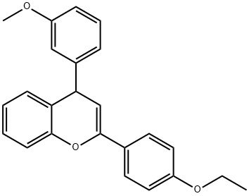 2-(4-ethoxyphenyl)-4-(3-methoxyphenyl)-4H-chromene 구조식 이미지
