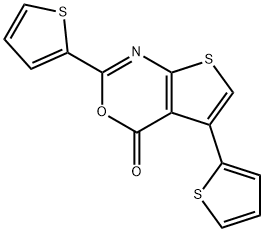 2,5-di(2-thienyl)-4H-thieno[2,3-d][1,3]oxazin-4-one Structure