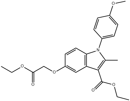 ethyl 5-(2-ethoxy-2-oxoethoxy)-1-(4-methoxyphenyl)-2-methyl-1H-indole-3-carboxylate Structure