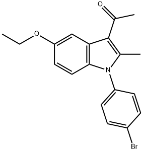 1-[1-(4-bromophenyl)-5-ethoxy-2-methyl-1H-indol-3-yl]ethanone Structure