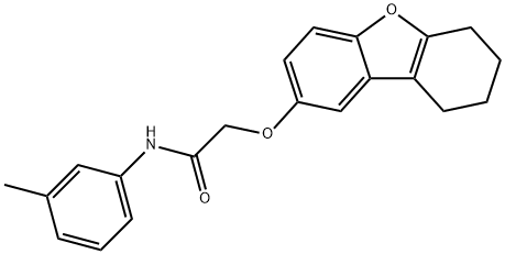 N-(3-methylphenyl)-2-(6,7,8,9-tetrahydrodibenzo[b,d]furan-2-yloxy)acetamide Structure