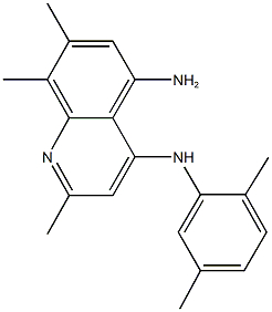 N~4~-(2,5-dimethylphenyl)-2,7,8-trimethyl-4,5-quinolinediamine 구조식 이미지