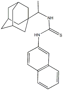 N-[1-(1-adamantyl)ethyl]-N'-(2-naphthyl)thiourea Structure