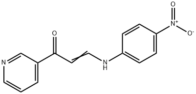 3-{4-nitroanilino}-1-(3-pyridinyl)-2-propen-1-one 구조식 이미지