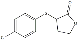 3-[(4-chlorophenyl)sulfanyl]dihydro-2(3H)-furanone 구조식 이미지