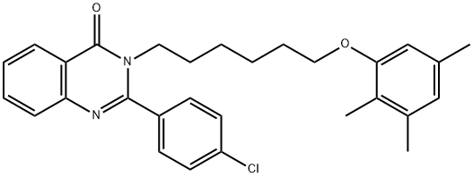 2-(4-chlorophenyl)-3-[6-(2,3,5-trimethylphenoxy)hexyl]-4(3H)-quinazolinone Structure