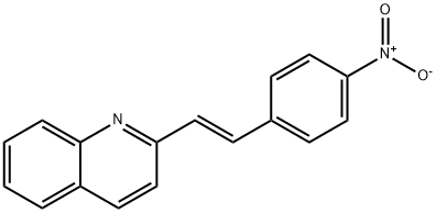 2-(2-{4-nitrophenyl}vinyl)quinoline 구조식 이미지