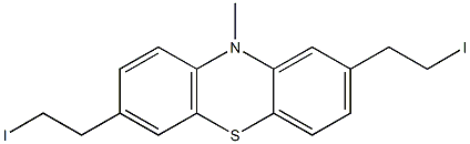2,7-bis(2-iodoethyl)-10-methyl-10H-phenothiazine 구조식 이미지