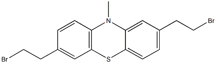 2,7-bis(2-bromoethyl)-10-methyl-10H-phenothiazine Structure