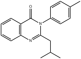 2-isobutyl-3-(4-methylphenyl)quinazolin-4(3H)-one Structure