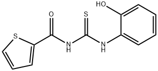 N-(2-hydroxyphenyl)-N'-(2-thienylcarbonyl)thiourea 구조식 이미지