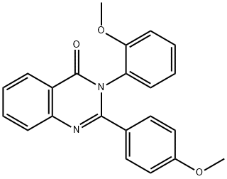 3-(2-methoxyphenyl)-2-(4-methoxyphenyl)-4(3H)-quinazolinone 구조식 이미지