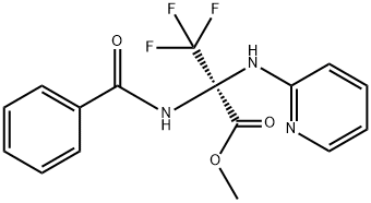 methyl 2-(benzoylamino)-3,3,3-trifluoro-2-(pyridin-2-ylamino)propanoate Structure