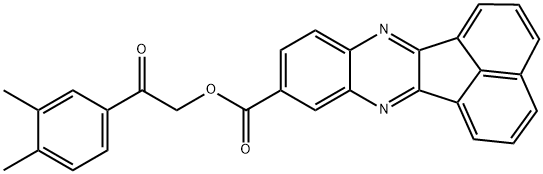 2-(3,4-dimethylphenyl)-2-oxoethyl acenaphtho[1,2-b]quinoxaline-9-carboxylate 구조식 이미지