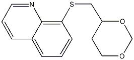 8-[(1,3-dioxan-4-ylmethyl)sulfanyl]quinoline Structure