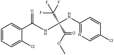 methyl 2-[(2-chlorobenzoyl)amino]-2-[(5-chloropyridin-2-yl)amino]-3,3,3-trifluoropropanoate Structure