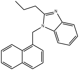 1-(1-naphthylmethyl)-2-propyl-1H-benzimidazole 구조식 이미지