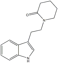 1-[2-(1H-indol-3-yl)ethyl]-2-piperidinone Structure