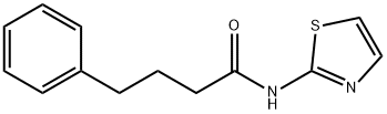 4-phenyl-N-(1,3-thiazol-2-yl)butanamide 구조식 이미지