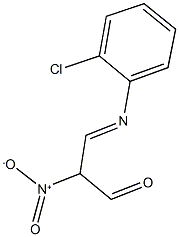 3-[(2-chlorophenyl)imino]-2-nitropropanal Structure