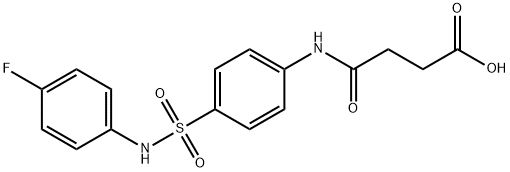 4-{4-[(4-fluoroanilino)sulfonyl]anilino}-4-oxobutanoic acid Structure