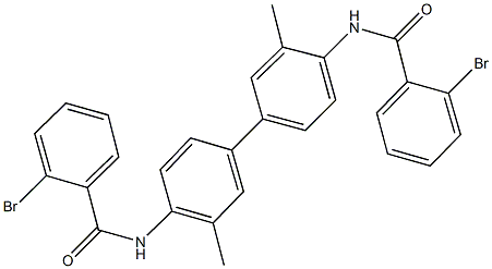 2-bromo-N-{4'-[(2-bromobenzoyl)amino]-3,3'-dimethyl[1,1'-biphenyl]-4-yl}benzamide Structure