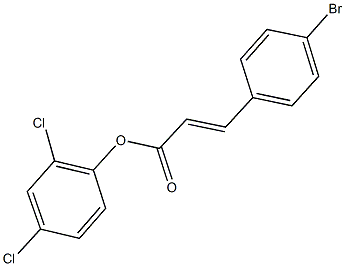 2,4-dichlorophenyl 3-(4-bromophenyl)acrylate 구조식 이미지