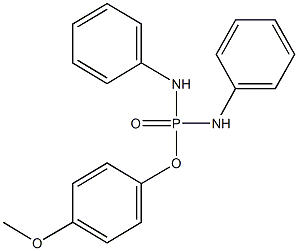 4-methoxyphenyl N,N'-diphenyldiamidophosphate 구조식 이미지