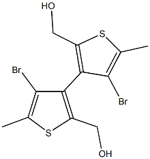 3,3'-bis[4-bromo-2-(hydroxymethyl)-5-methylthiophene] Structure