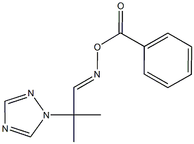 2-methyl-2-(1H-1,2,4-triazol-1-yl)propanal O-benzoyloxime Structure