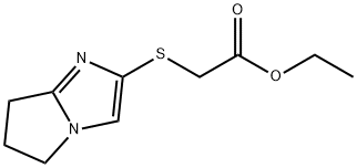 ethyl (6,7-dihydro-5H-pyrrolo[1,2-a]imidazol-2-ylsulfanyl)acetate 구조식 이미지