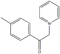 1-[2-(4-methylphenyl)-2-oxoethyl]pyridinium 구조식 이미지