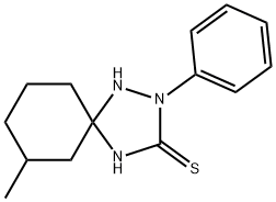 7-methyl-2-phenyl-1,2,4-triazaspiro[4.5]decane-3-thione Structure