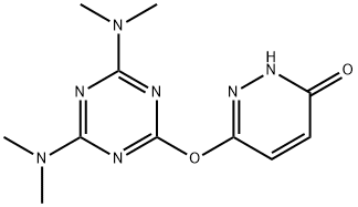 6-{[4,6-bis(dimethylamino)-1,3,5-triazin-2-yl]oxy}-3-pyridazinol Structure