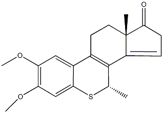 7,8-dimethoxy-4,11a-dimethyl-4,10,11,11a-tetrahydroindeno[4,5-c]thiochromen-1(2H)-one Structure