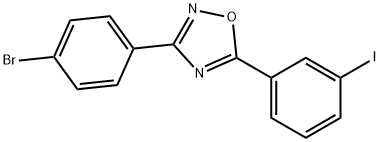 3-(4-bromophenyl)-5-(3-iodophenyl)-1,2,4-oxadiazole Structure