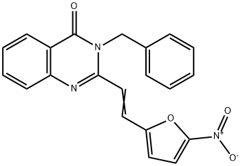 3-benzyl-2-(2-{5-nitro-2-furyl}vinyl)-4(3H)-quinazolinone Structure