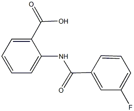 2-[(3-fluorobenzoyl)amino]benzoic acid Structure