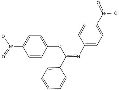 4-nitrophenyl N-{4-nitrophenyl}benzenecarboximidoate 구조식 이미지