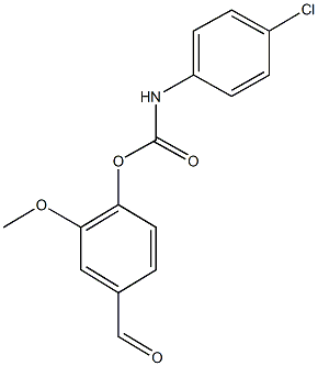4-formyl-2-methoxyphenyl 4-chlorophenylcarbamate 구조식 이미지